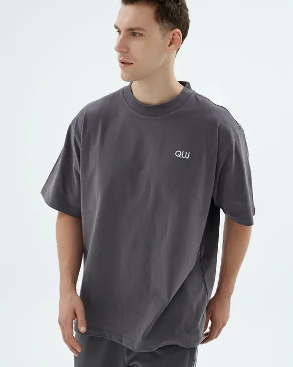 Overlay T-Shirt – Coal Grey