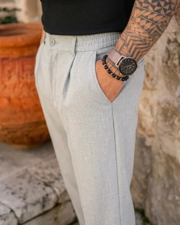 Nw Baggy Klasik Pantolon Gri